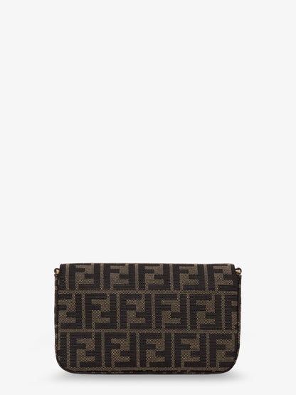 FENDI - Crackled Leather Wallet on Chain Tube crossbody bag