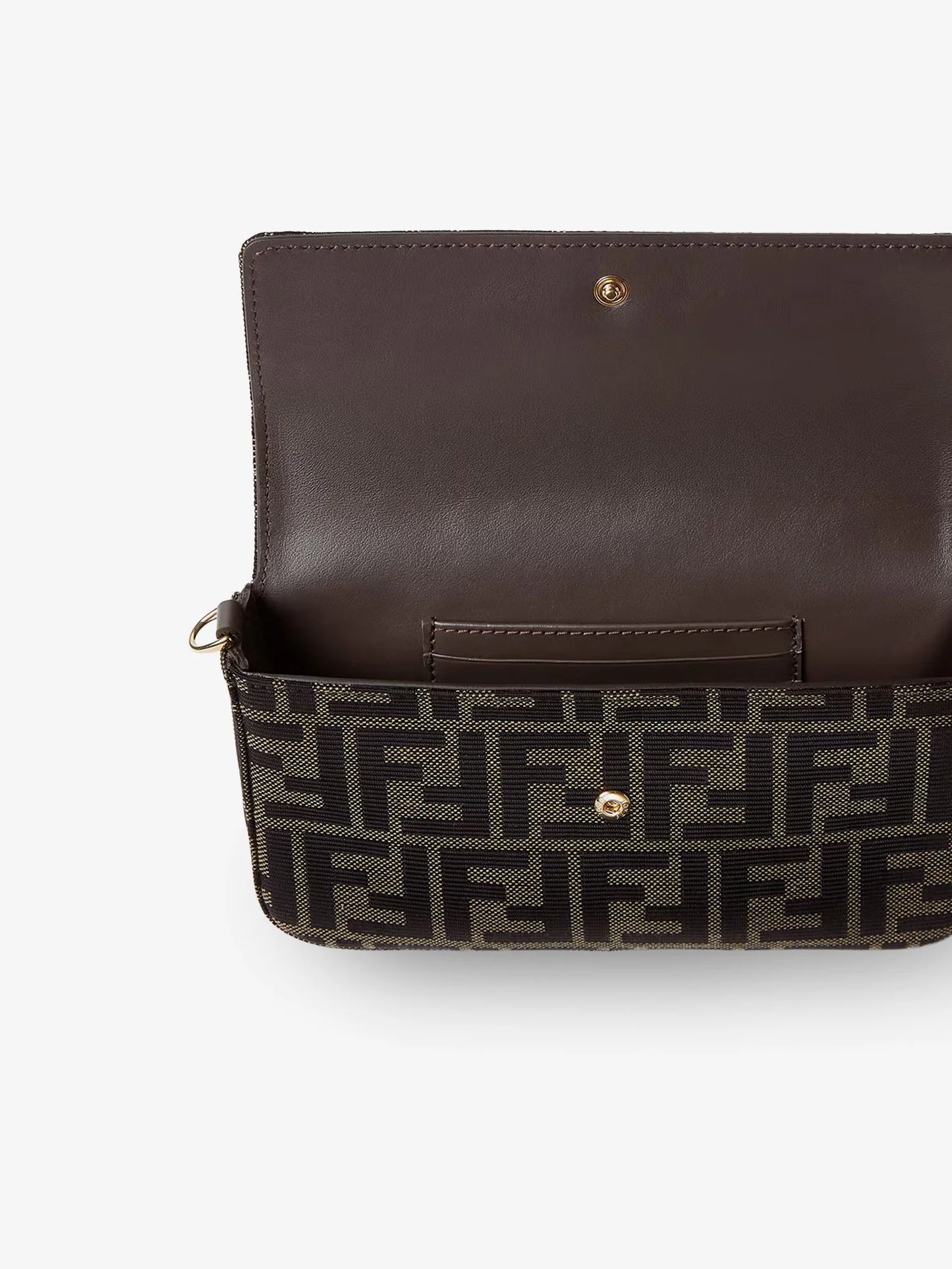FENDI - Crackled Leather Wallet on Chain Tube crossbody bag