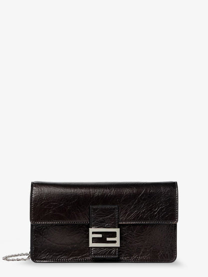 Fendi Wallet on Chain Tube leather crossbody bag - Nero