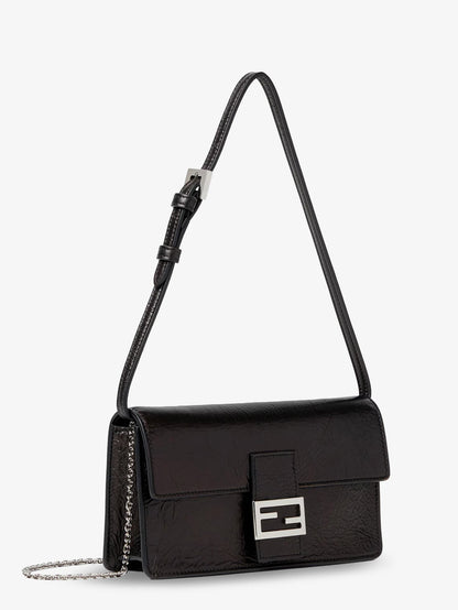 Fendi Wallet on Chain Tube leather crossbody bag - Nero