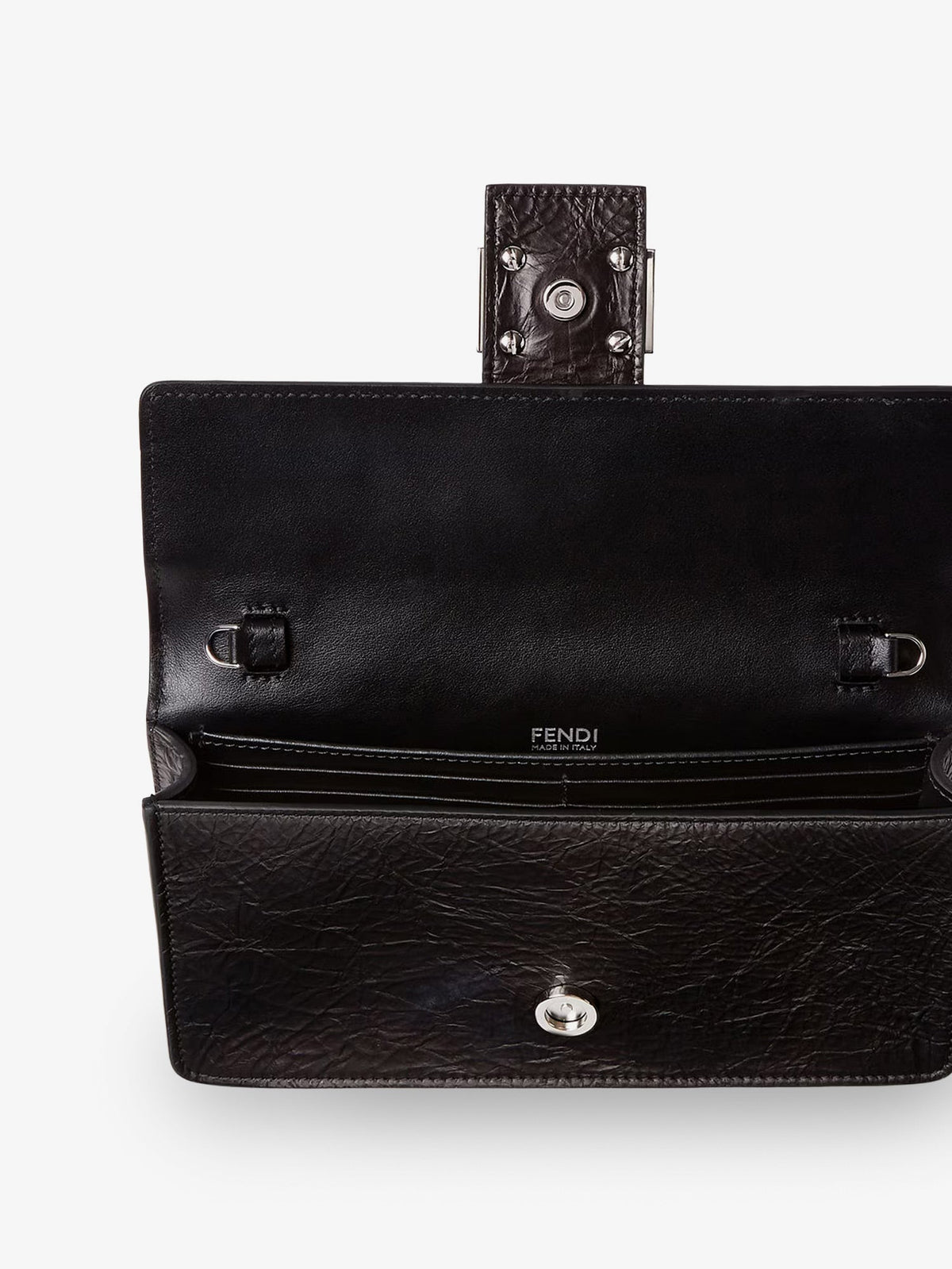 Fendi Wallet on Chain Tube leather crossbody bag - Nero