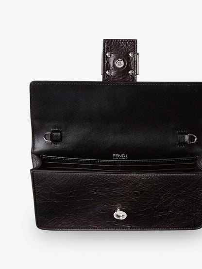 Fendi Wallet on Chain Tube leather crossbody bag - Nero