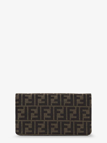 FENDI - Wallet on Chain Tube FF Zucca fabric crossbody bag