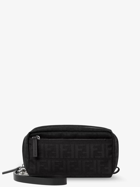Fendi Ff Zucca Jacquard Fabric Clutch Bag