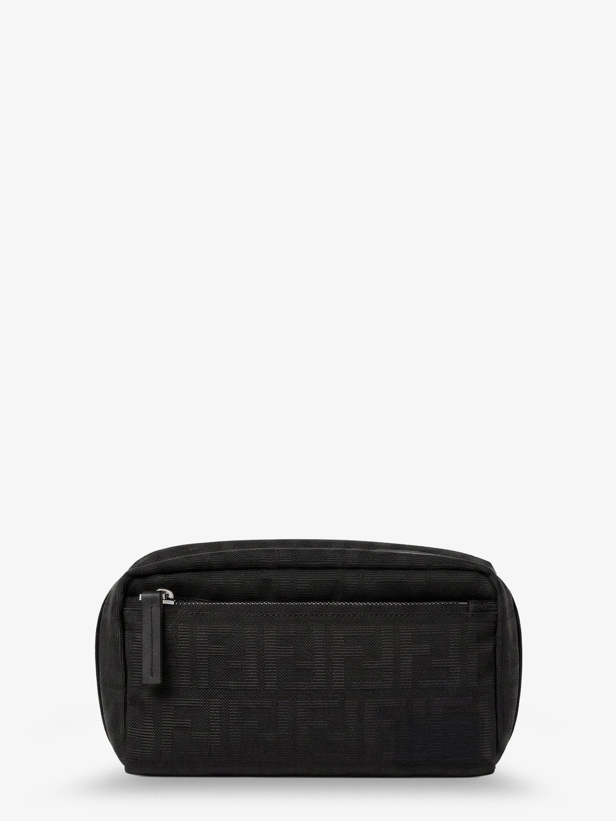 Fendi FF Zucca jacquard fabric clutch bag - Nero