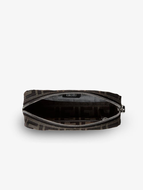 Fendi FF technical fabric clutch bag - Nero