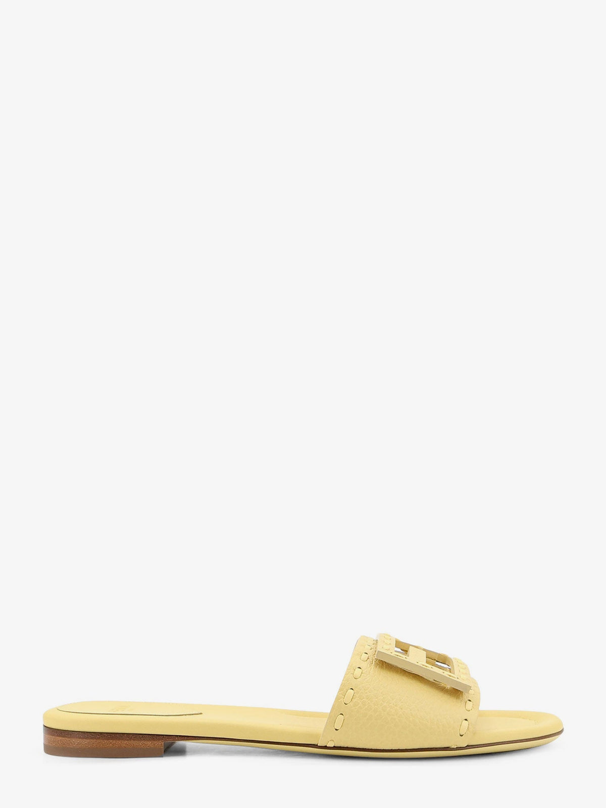 Fendi Leather Tube Sandals - Light Sorbetto