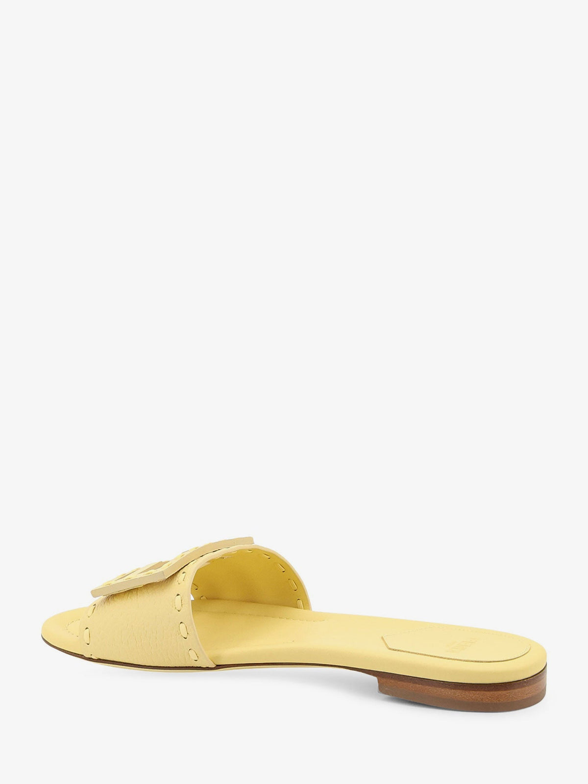 Fendi Leather Tube Sandals - Light Sorbetto