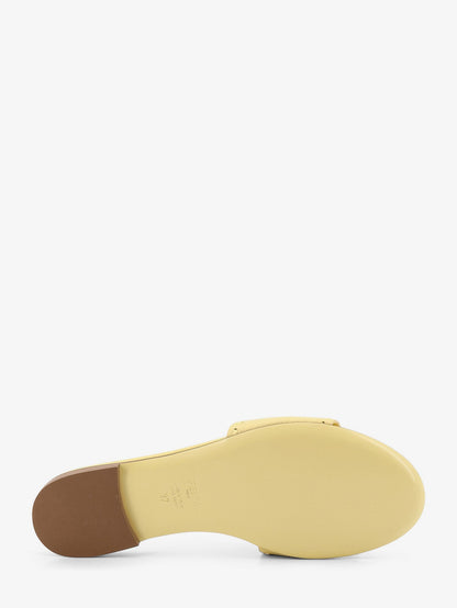 Fendi Leather Tube Sandals - Light Sorbetto