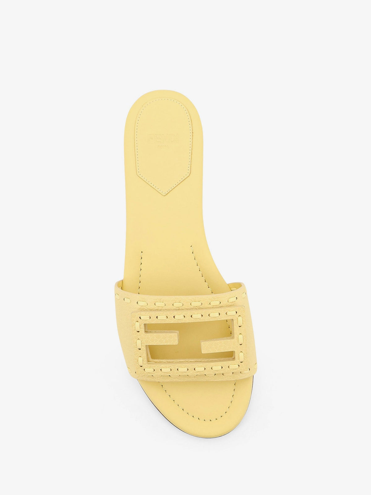 Fendi Leather Tube Sandals - Light Sorbetto