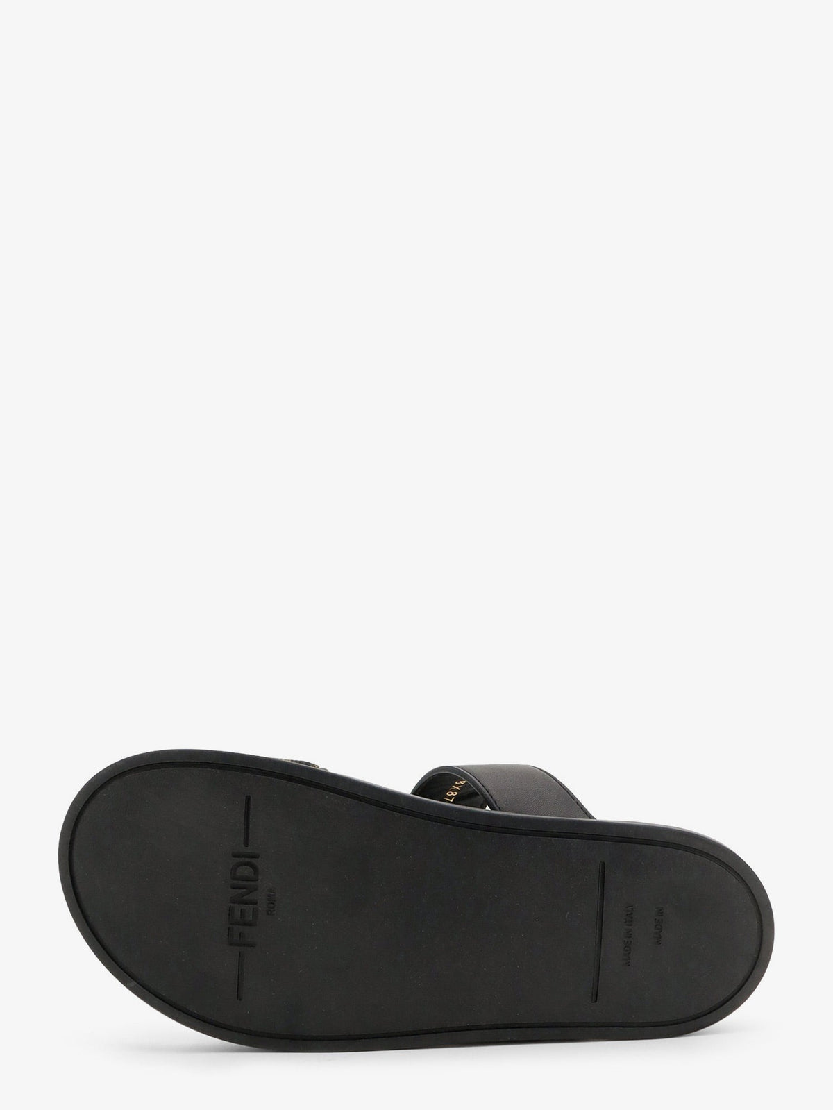 Fendi Feel FF fabric sandals - Tabacco Nero+Nero