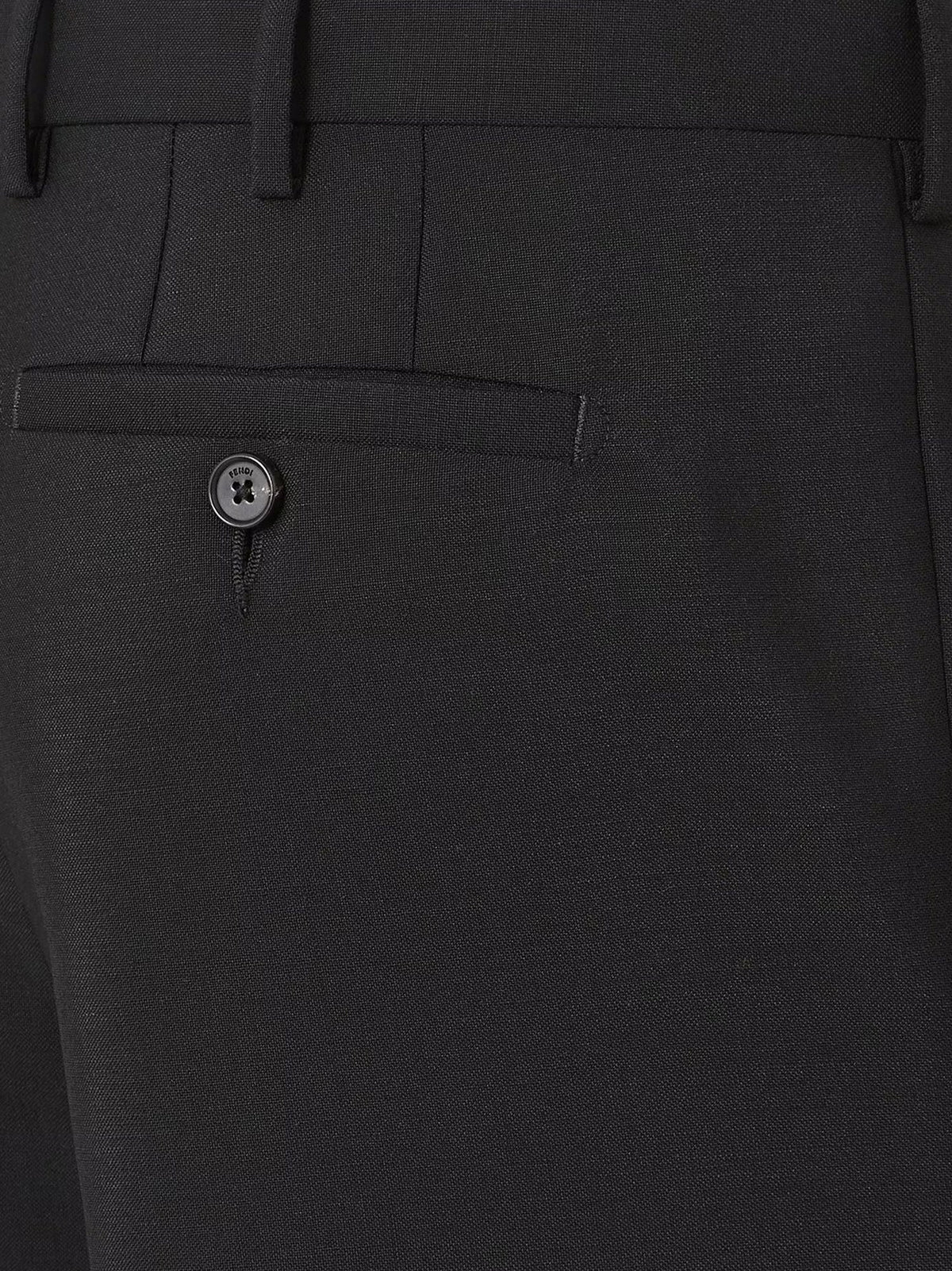 Fendi Kid mohair trousers - Black