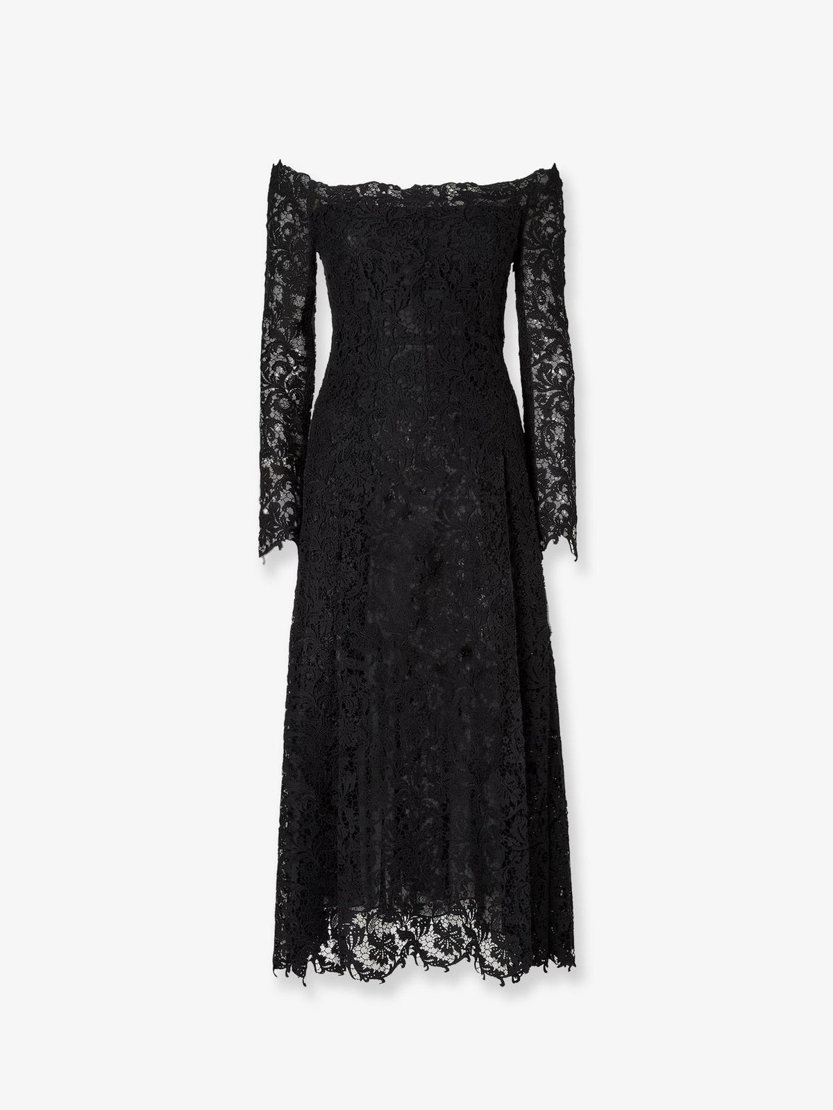 Fendi Black macramé lace dress - Nero
