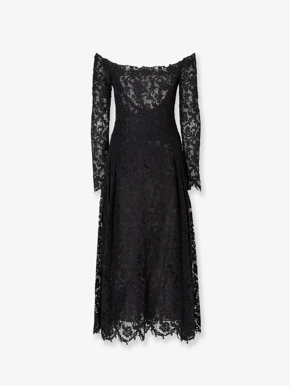 Fendi Black macramé lace dress - Nero