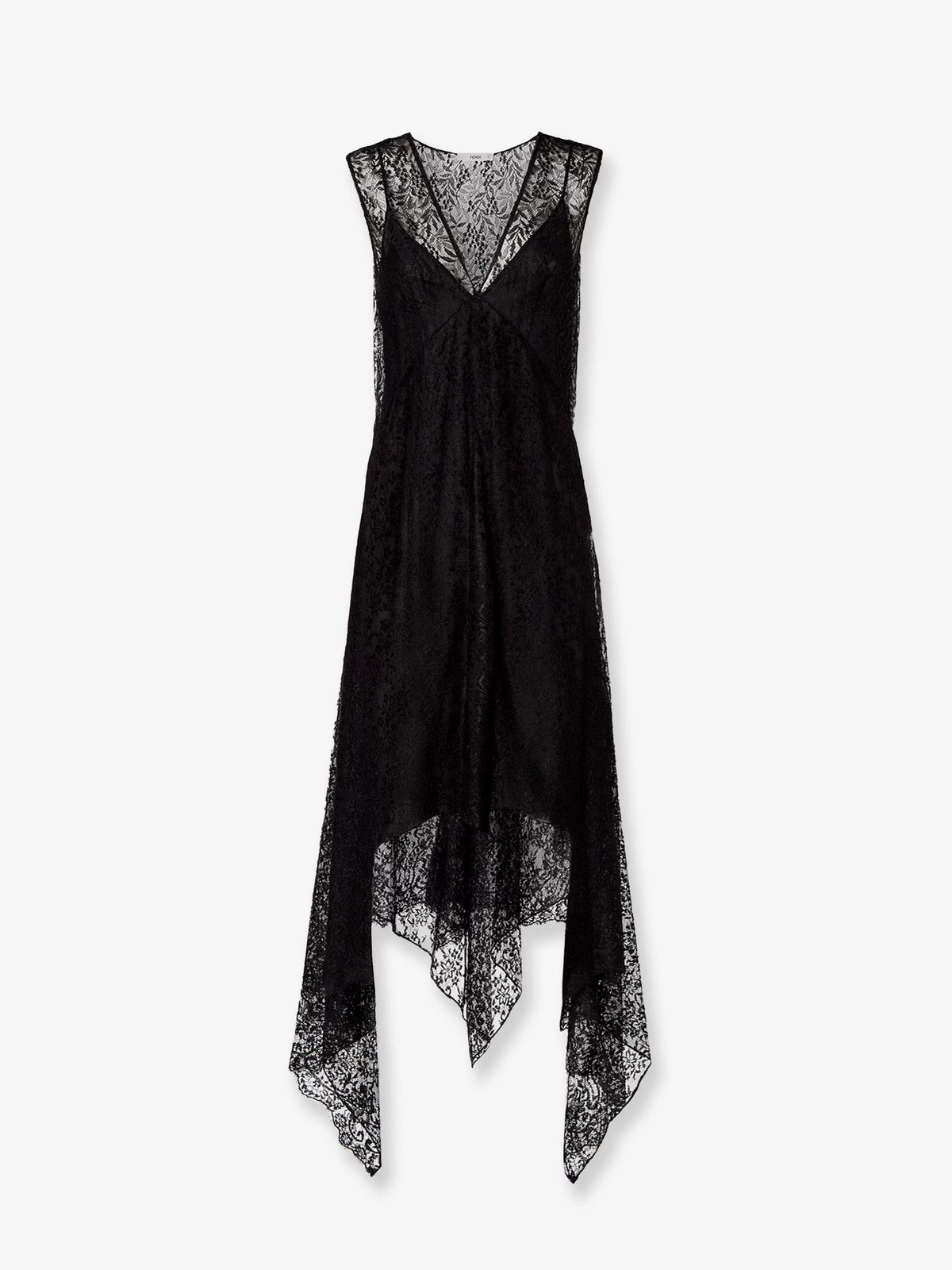 Fendi Black "Flowers and Berries" lace dress - Nero