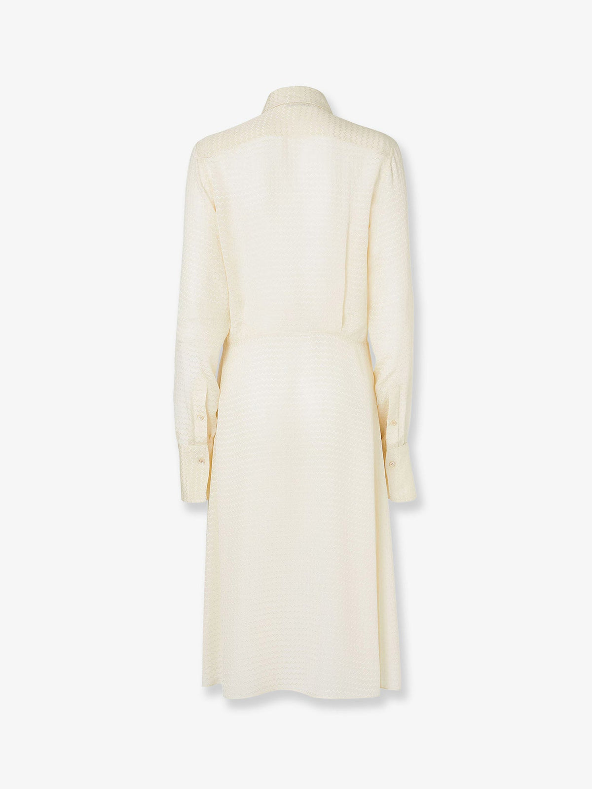 Fendi Silk jacquard Chemisier dress - Avorio