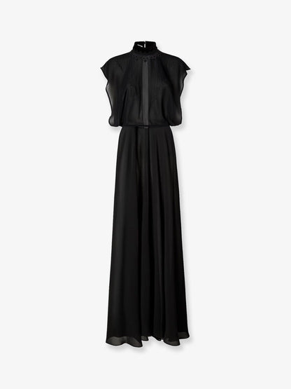 Fendi Georgette Dress - Nero