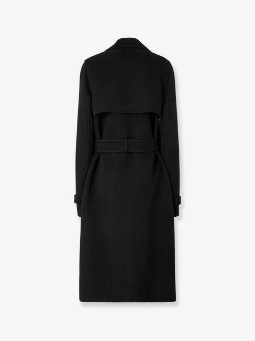 Fendi FF Zucca virgin wool midi coat - Nero
