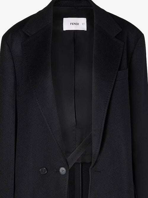 Fendi Midi cashmere coat - Nero