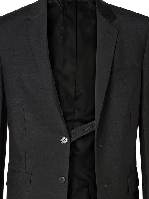 Fendi Slim Fit kid mohair blazer - Nero