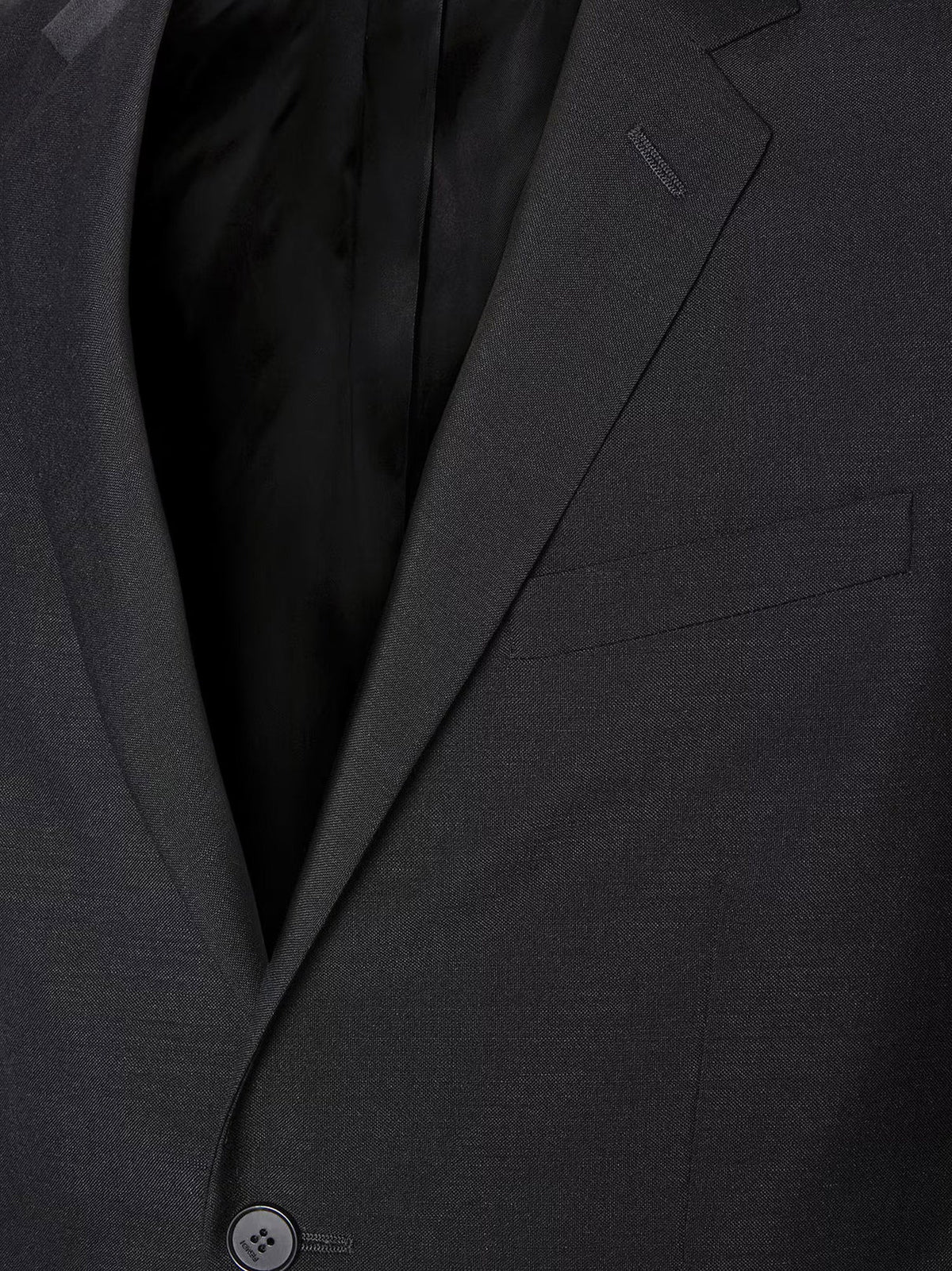 Fendi Slim Fit kid mohair blazer - Nero