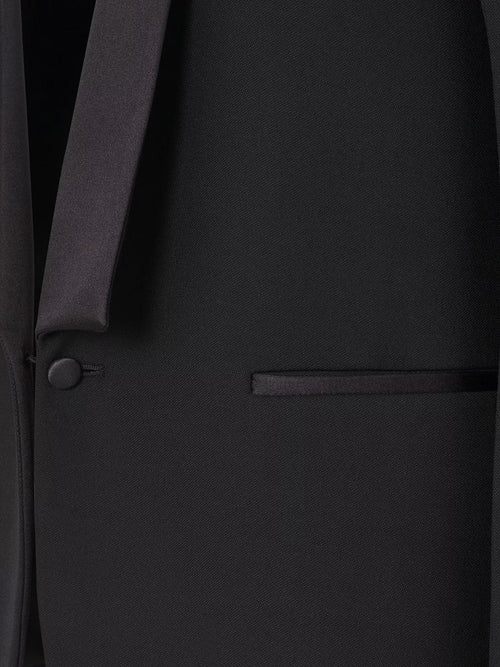 Fendi Single-breasted virginn wool blazer - Nero