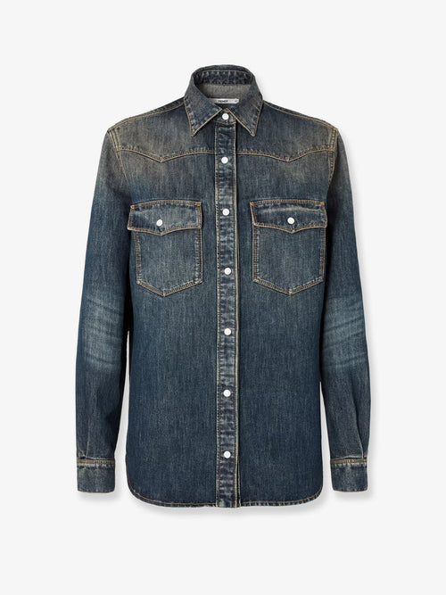 Fendi Washed-out denim shirt - Mediumwashblue