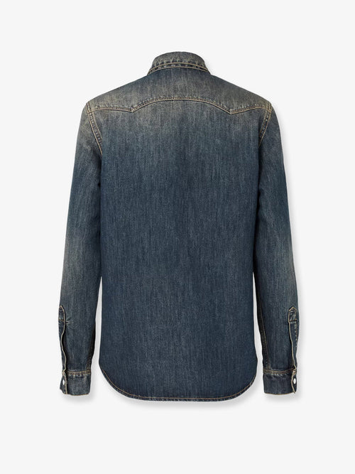 Fendi Washed-out denim shirt - Mediumwashblue