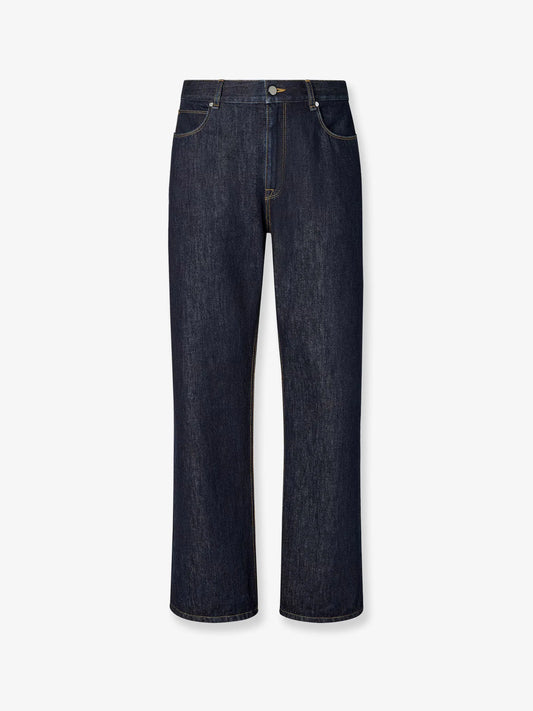 Fendi Denim Regular Blu Washed Jeans