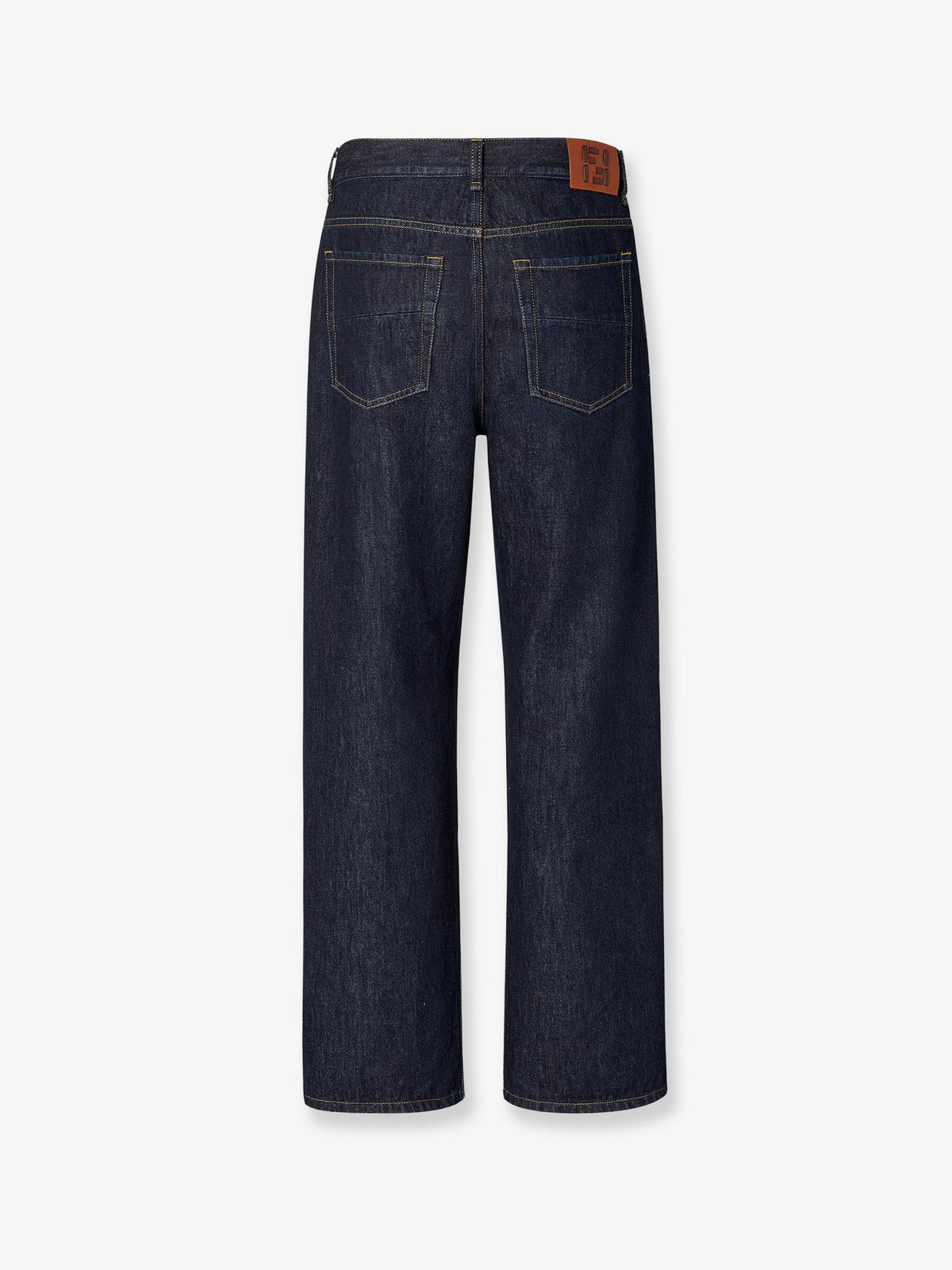 Fendi Denim Regular Blu Washed Jeans