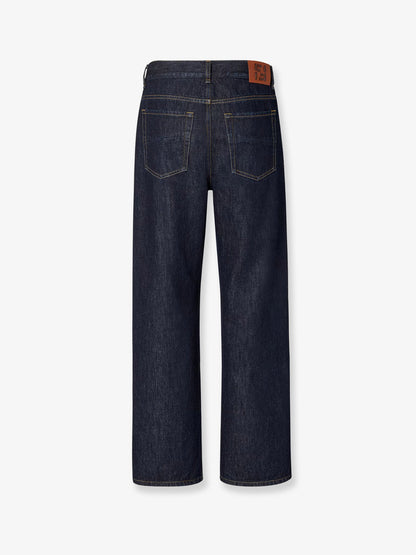 Fendi Denim Regular Blu Washed Jeans