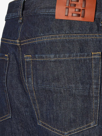 FENDI - Denim Regular Blu Washed Jeans