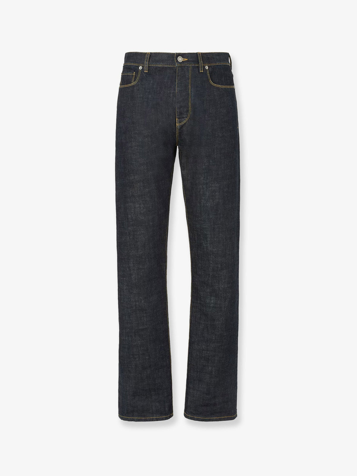 Fendi Navy blue five-pocket full-length jeans