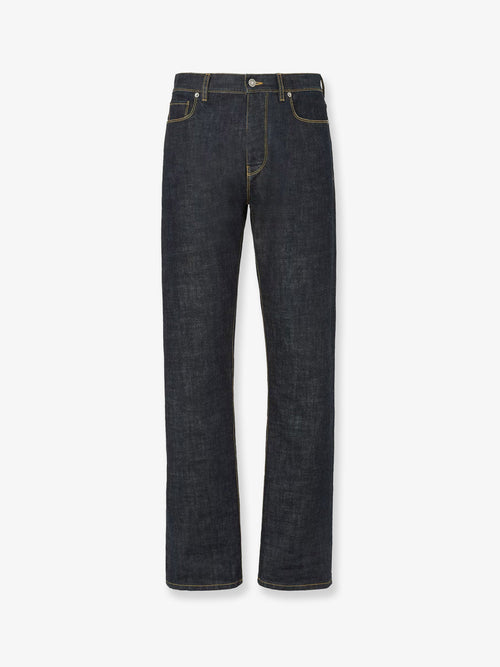 Fendi Navy blue five-pocket full-length jeans