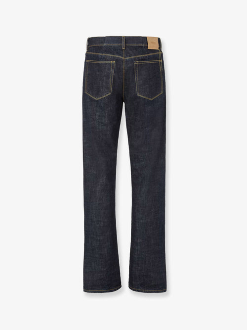 Fendi Navy blue five-pocket full-length jeans
