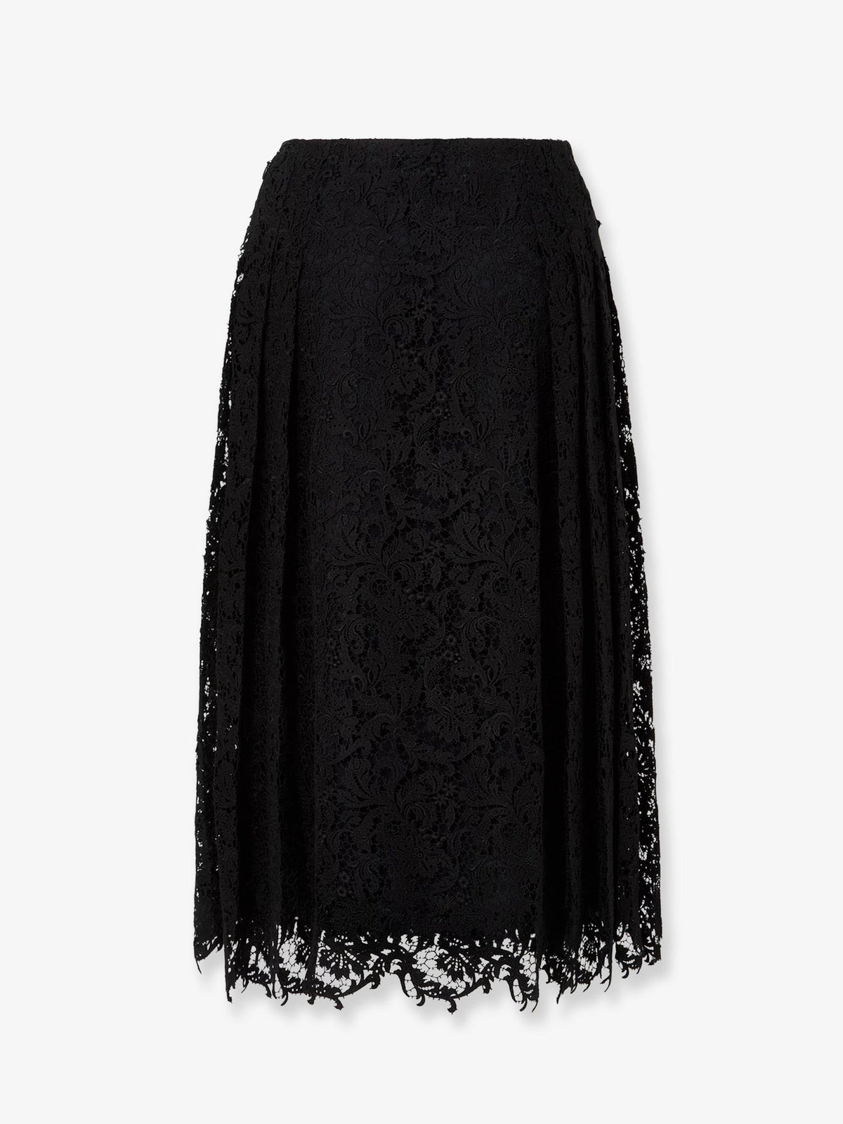 Fendi Black macramé lace skirt - Nero