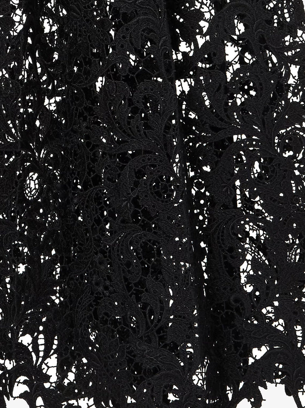 Fendi Black macramé lace skirt - Nero