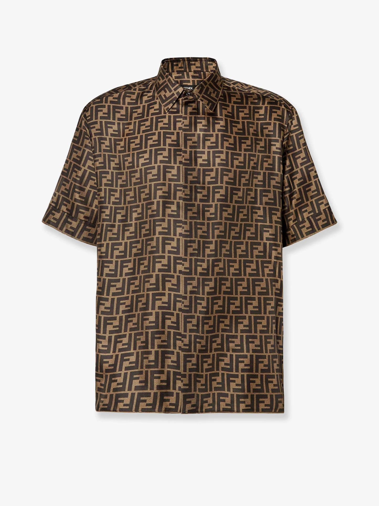 FENDI - Silk shirt with FF motif