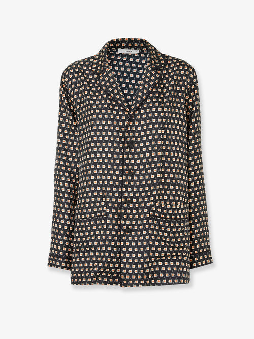 Fendi Pajamas printed silk shirt - Curcumanero