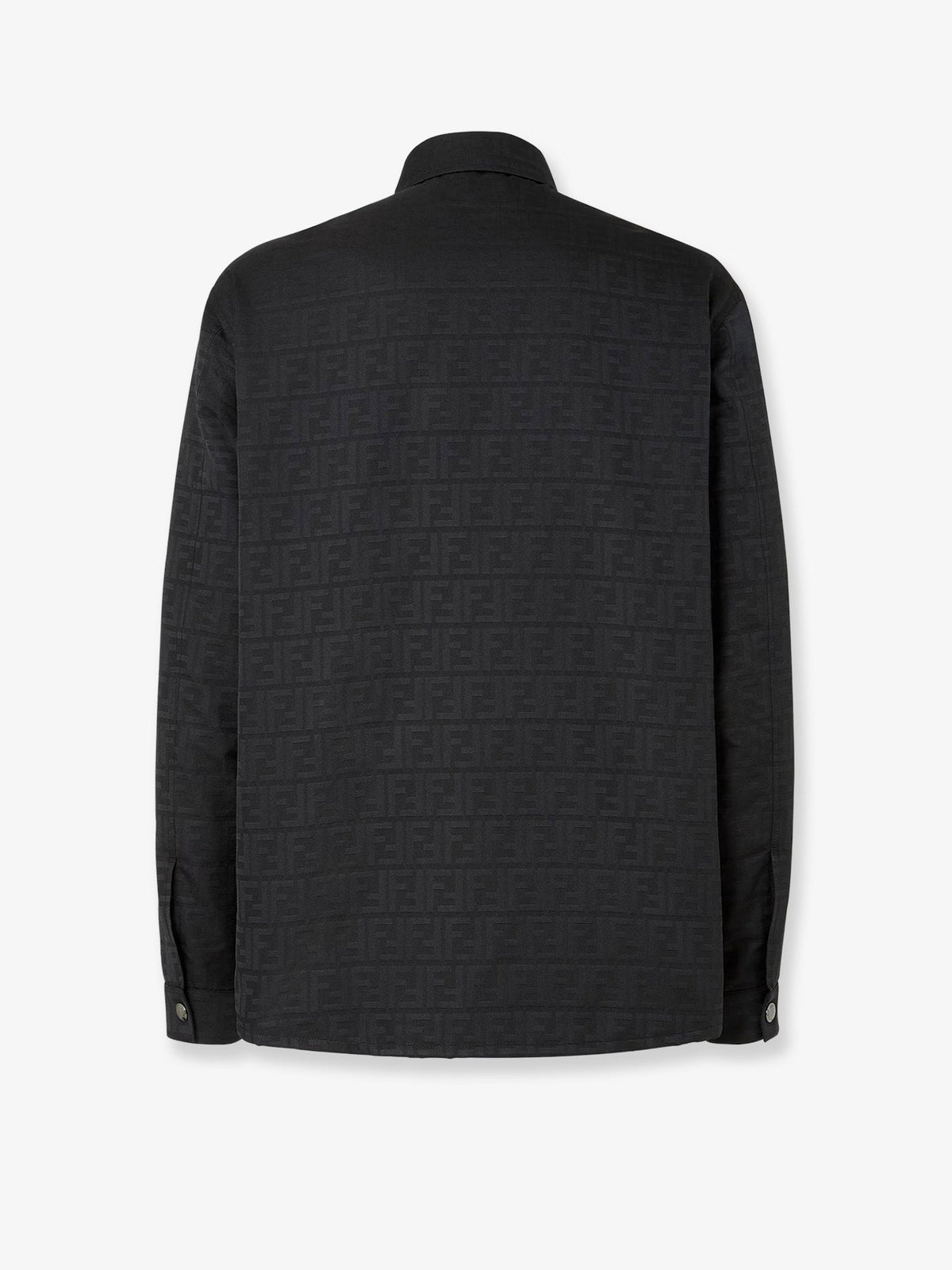 Fendi Black FF Zucca jacquard nylon blouson - Nero