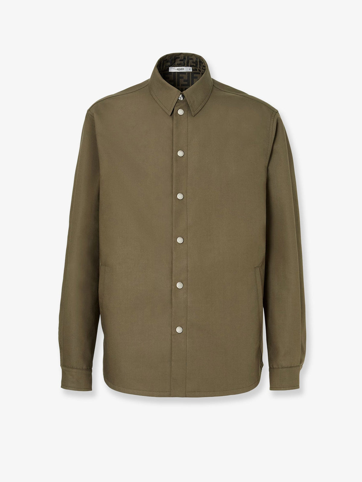 Fendi Zucca Green FF jacquard nylon blouson - Verdetabacco