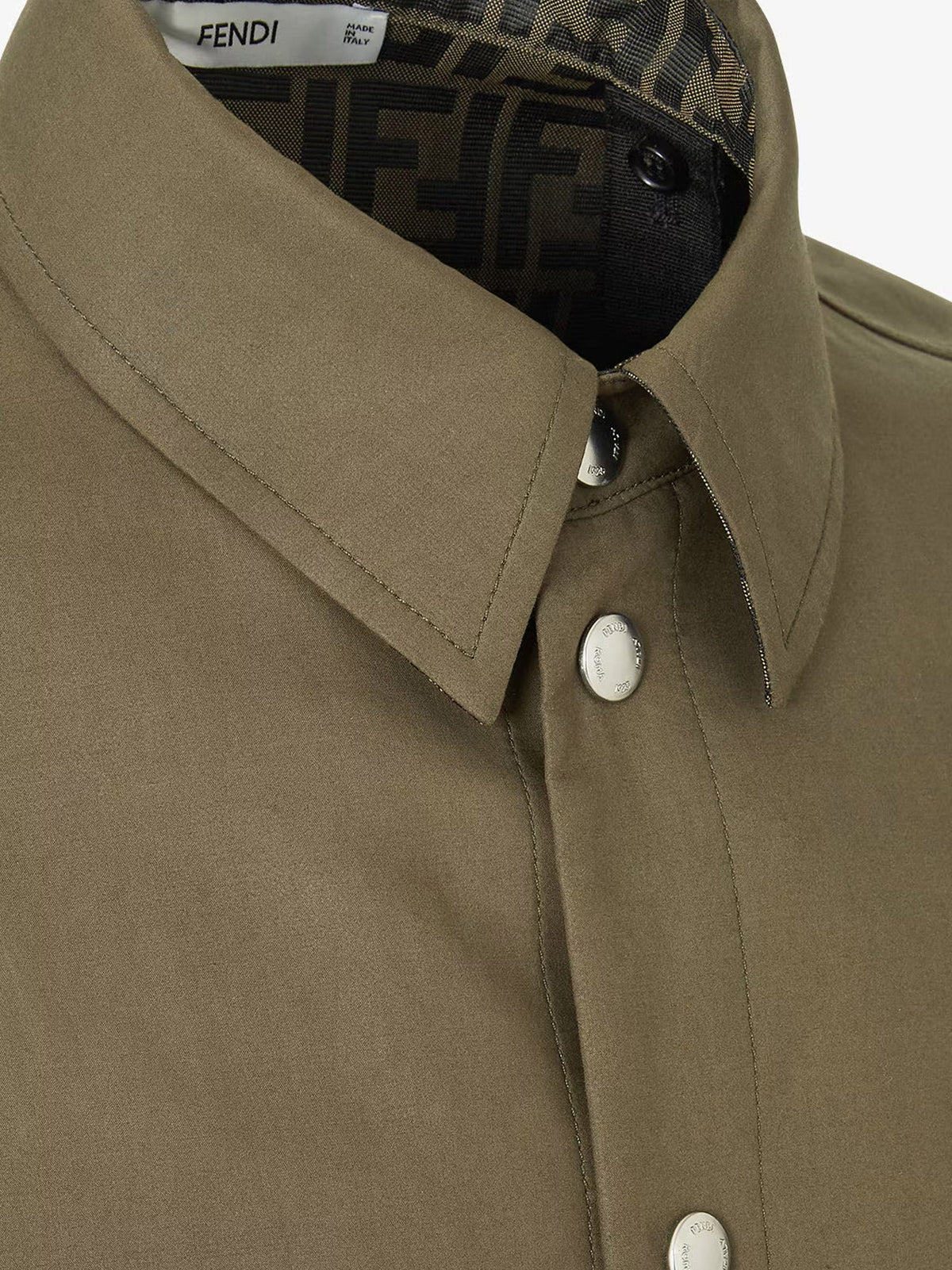 Fendi Zucca Green FF jacquard nylon blouson - Verdetabacco