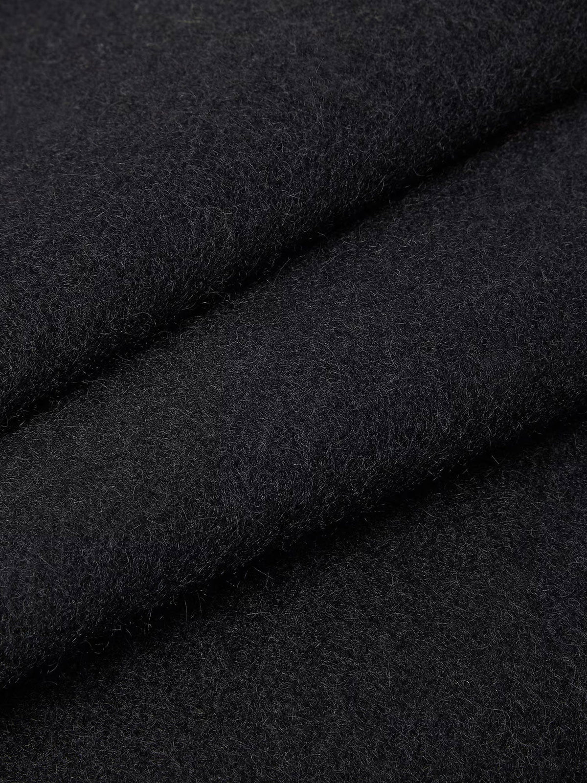 Fendi Black FF Zucca Double-faced wool and cashmere scarf - Fumo