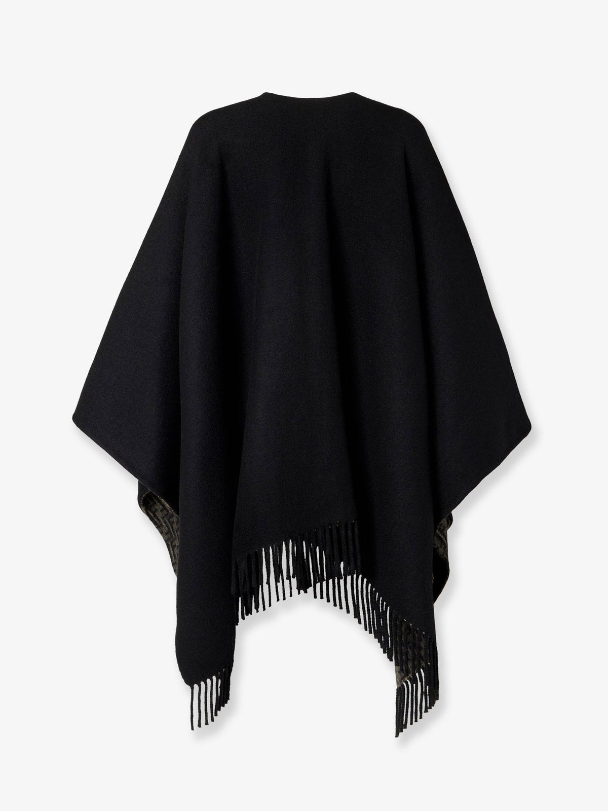Fendi FF pumpkin wool and cashmere cape - Tabaccomoro