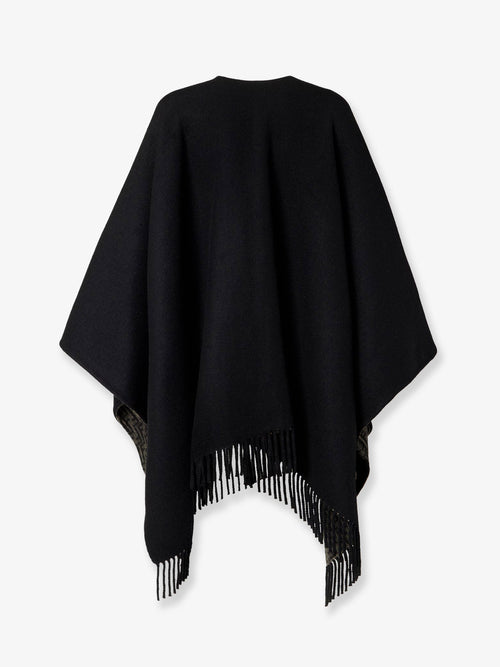 Fendi FF pumpkin wool and cashmere cape - Tabaccomoro