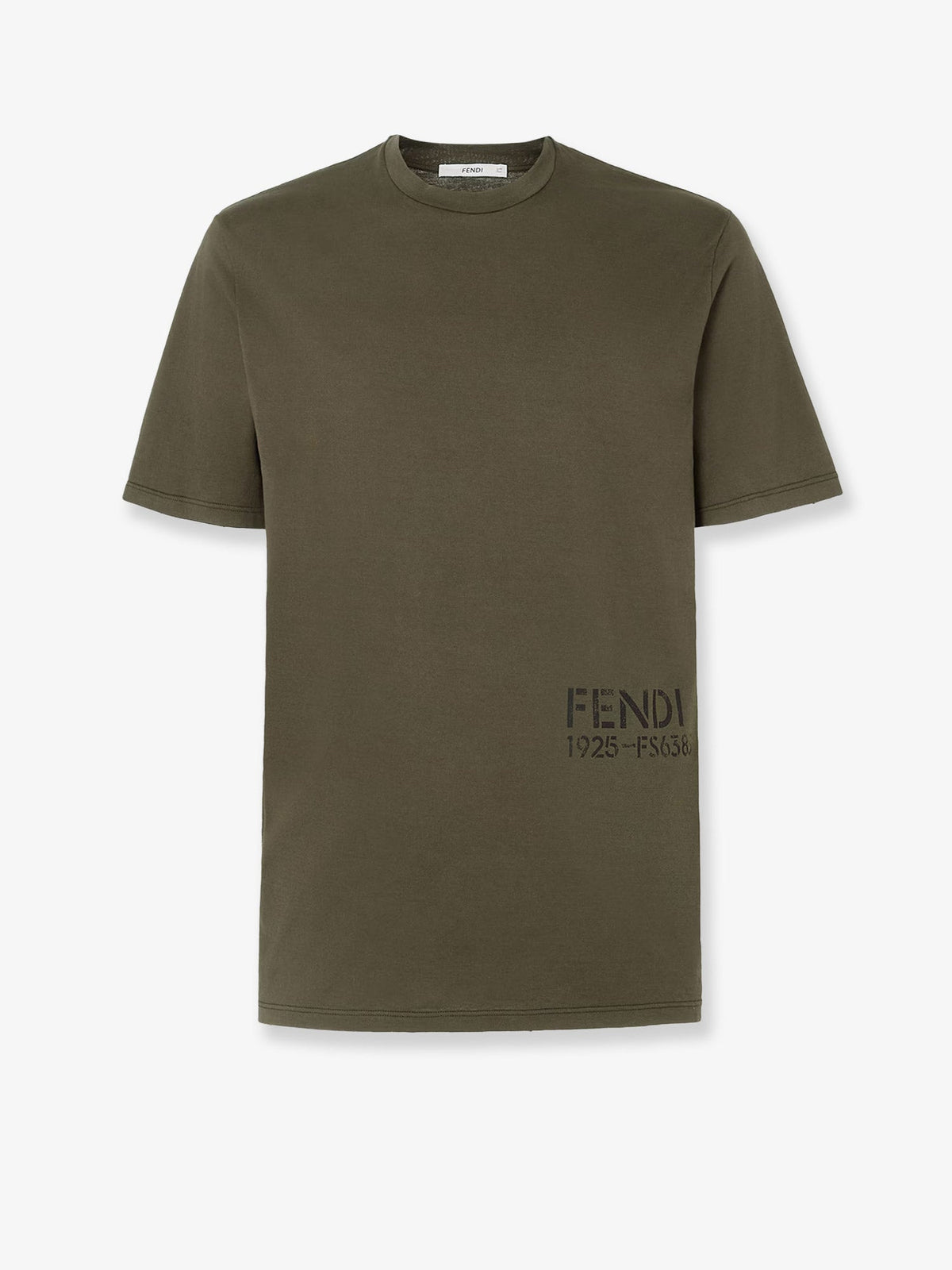 Fendi Cotton T-shirt - Verdemilitare