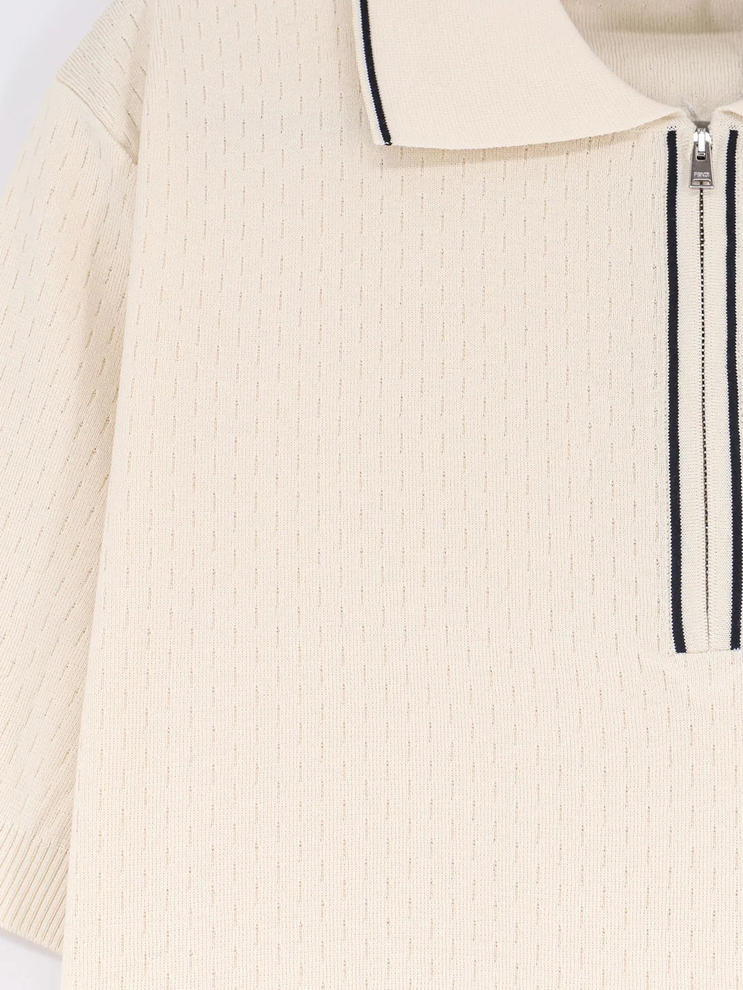 FENDI - Cotton and silk polo shirt with FF embroidery