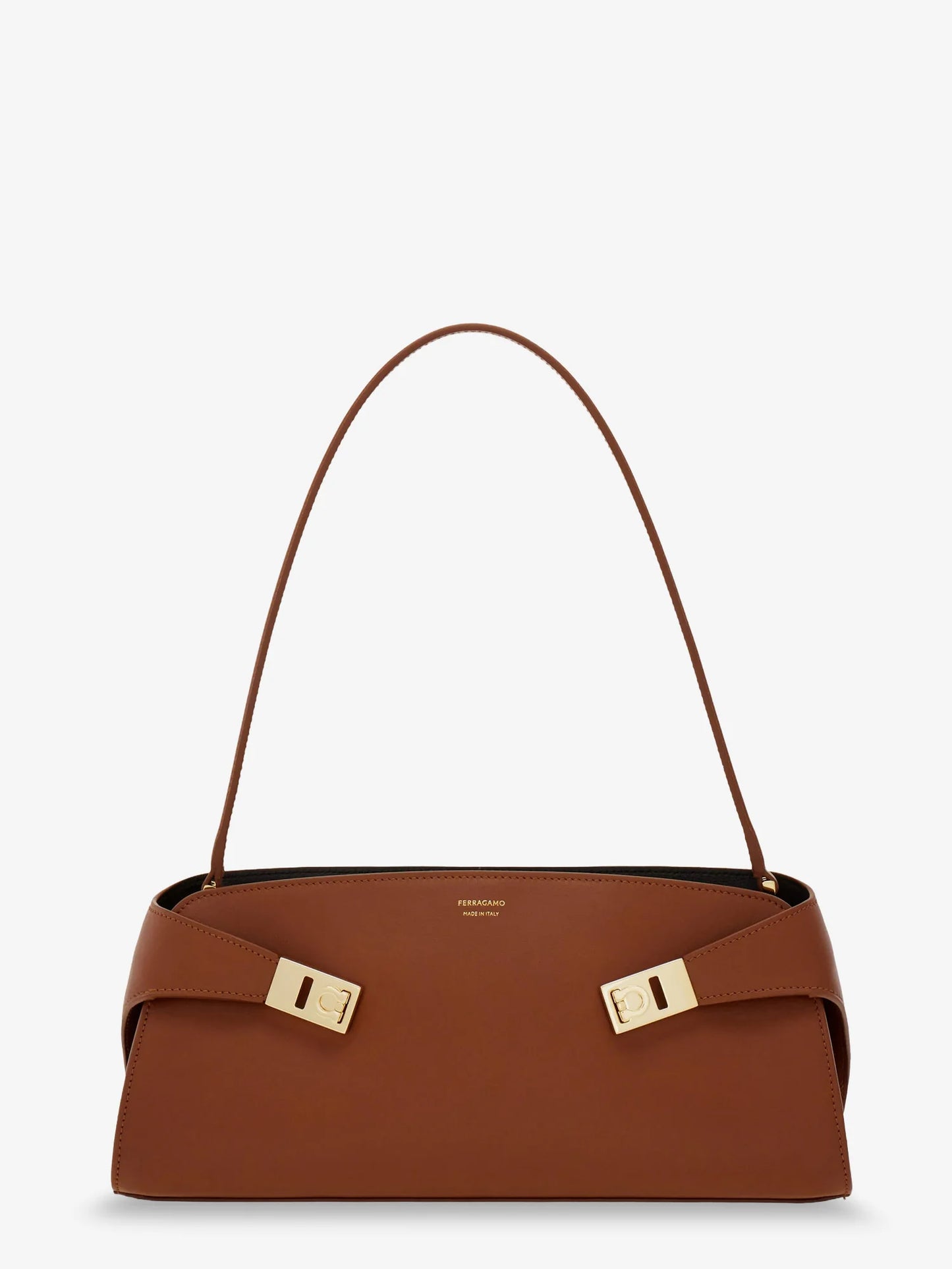 FERRAGAMO - Hug East-West Leather Shoulder Bag