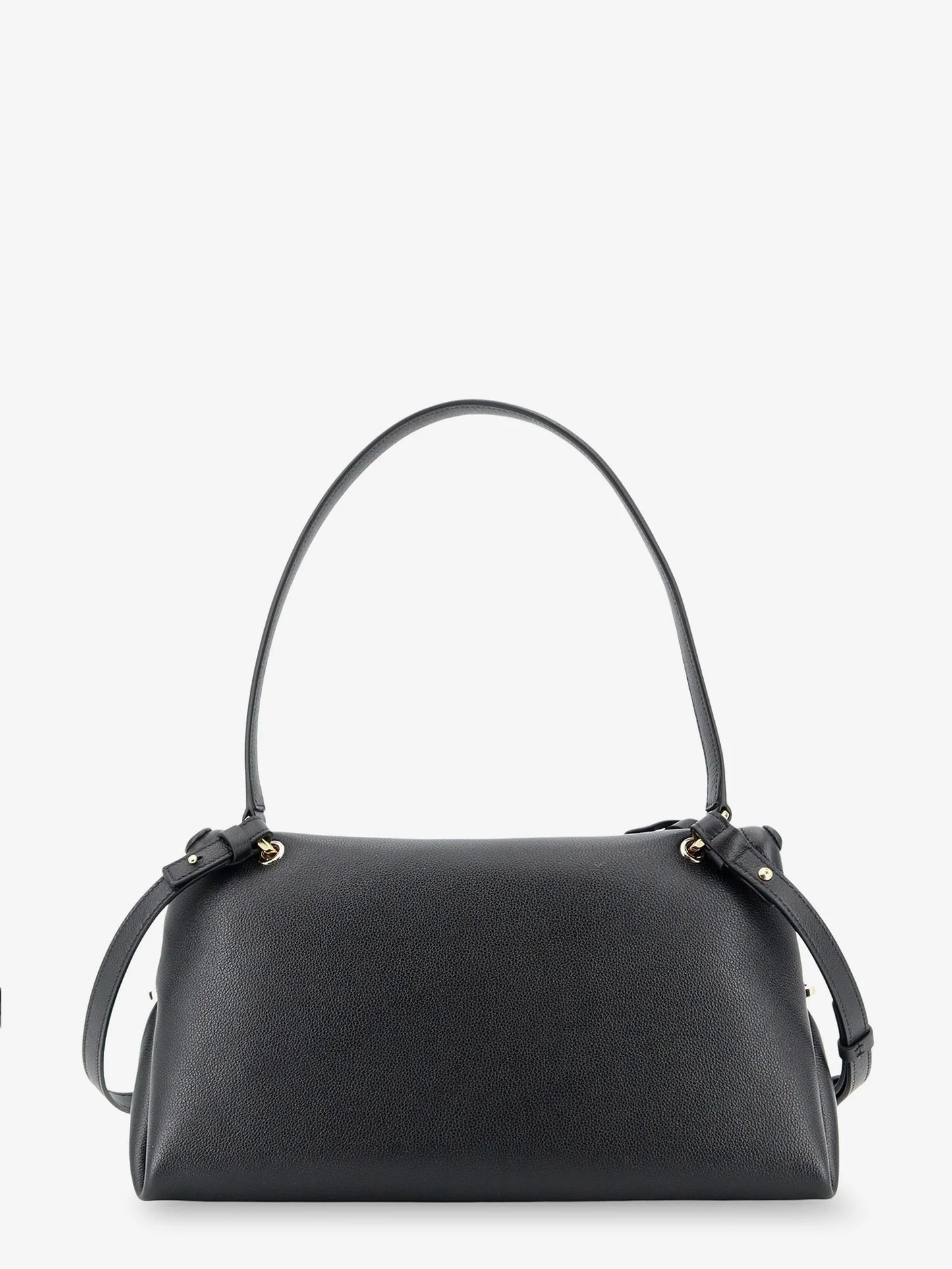 FERRAGAMO - Leather shoulder bag with Gancini detail