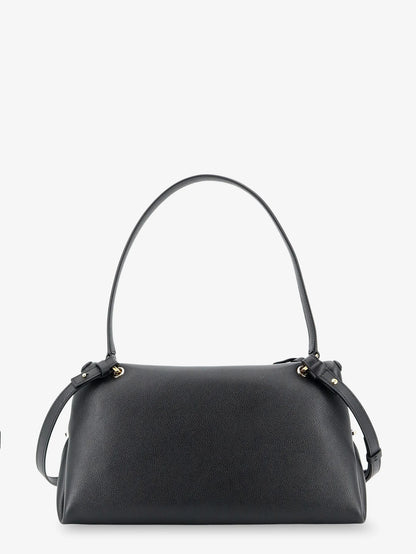 FERRAGAMO - Leather shoulder bag with Gancini detail